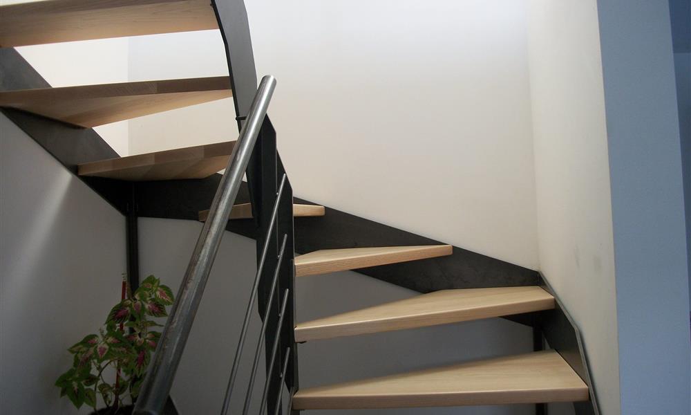 Escalier bois et métal - 