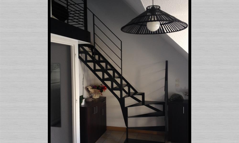 escalier acier,limon eiffel - 