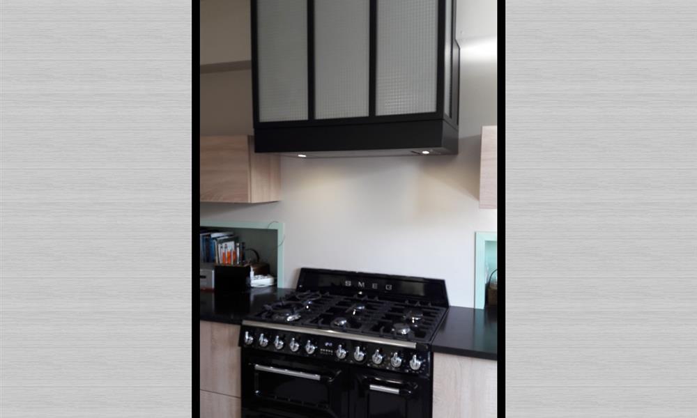 Hotte en acier, verre listral ARINOX - 