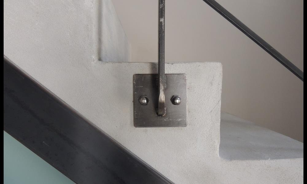 Détail garde corps intérieur fixation à l'anglaise: ARINOX - 