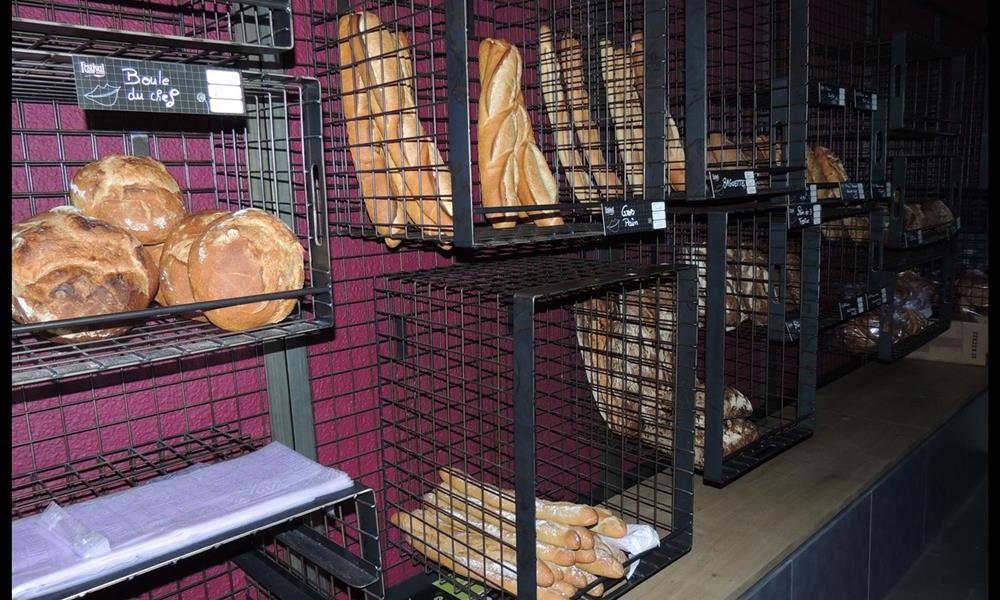 casiers à pain grillagés en acier vernis ARINOX - 