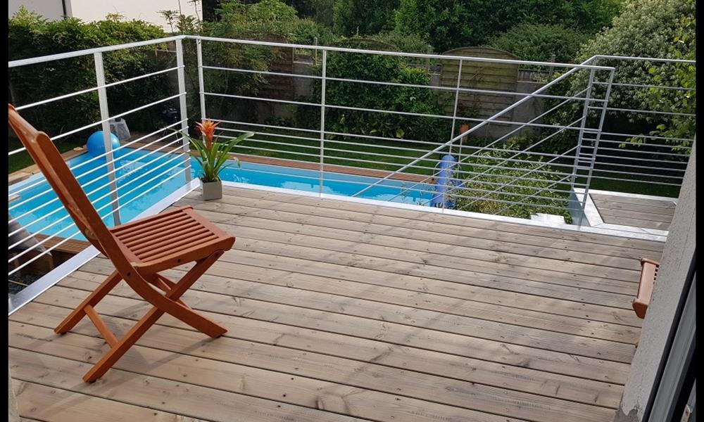 Réalisation terrasse en acier galvanisé ARINOX - 