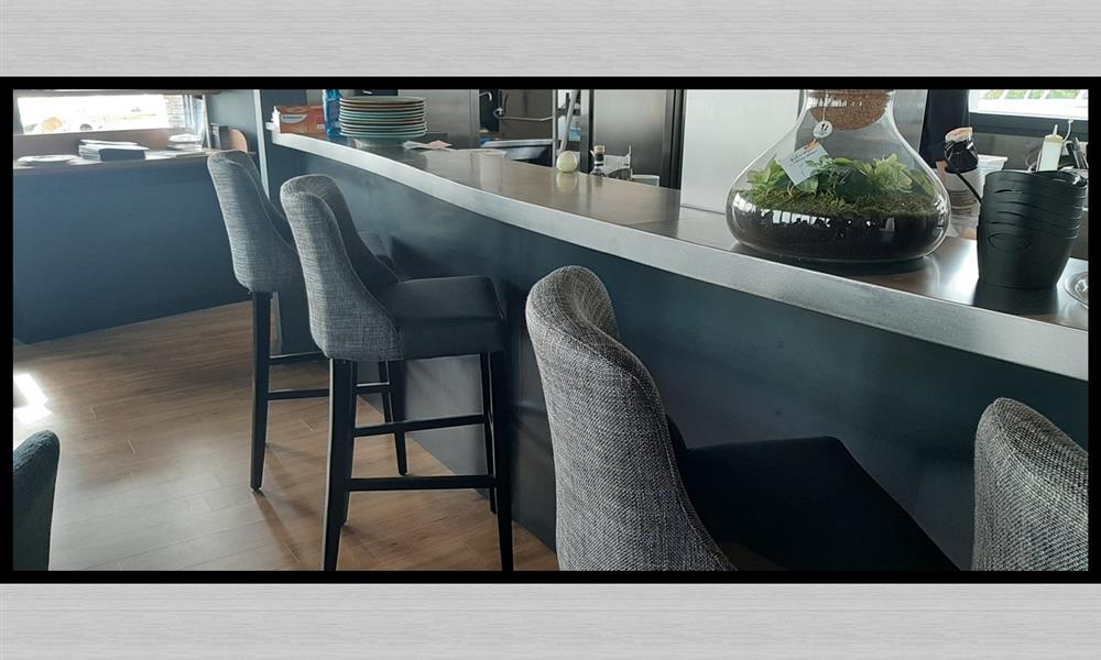 Comptoir de bar en INOX vibré  ARINOX - 