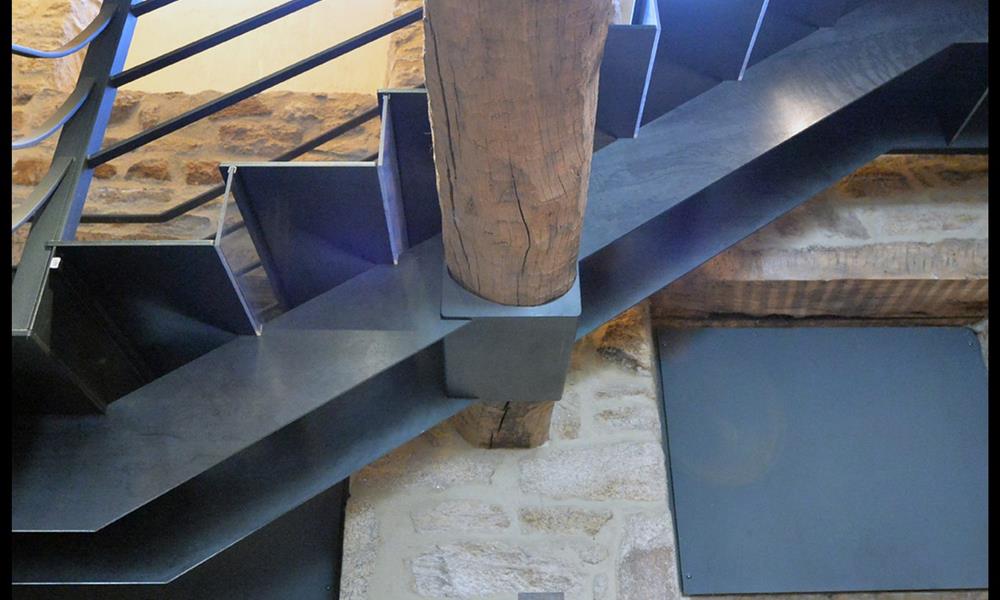 Détail Limon escalier pour rénovation ARINOX - 