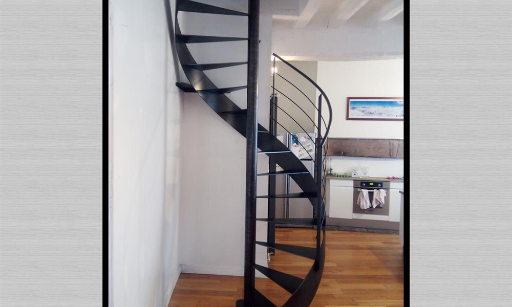 Escalier hélicoïdal tout acier ARINOX - 