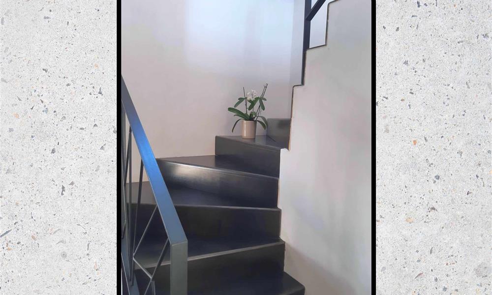 Habillage escalier béton ARINOX - 