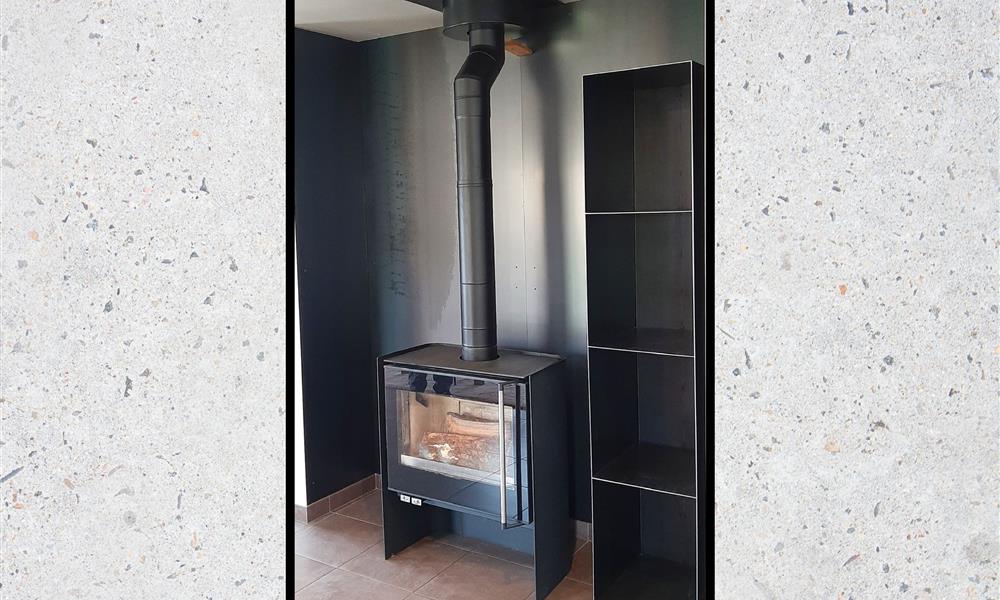 Meuble à bois acier huilé ARINOX - 