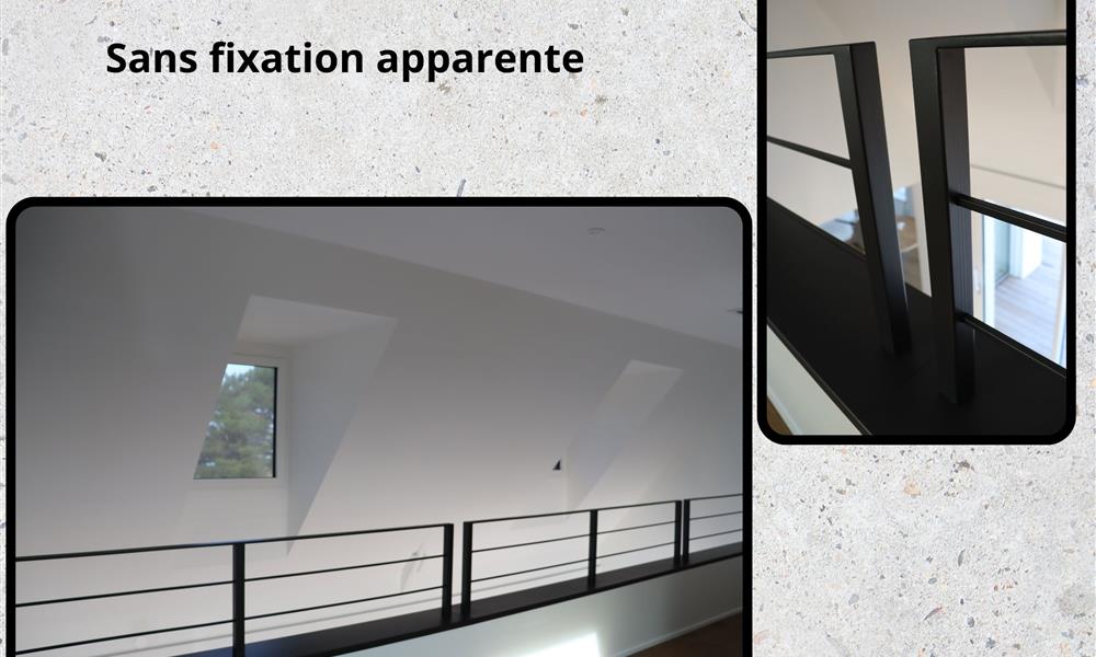 Garde corps avec fixation invisible ARINOX - 