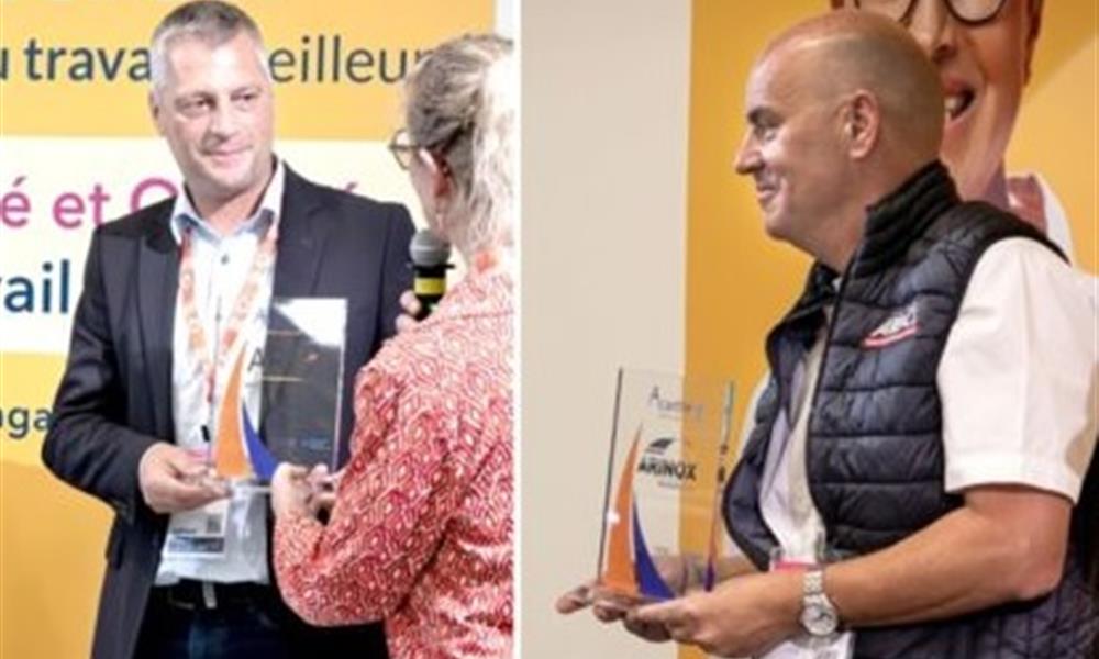 remise du prix au salon Préventica Rennes. -